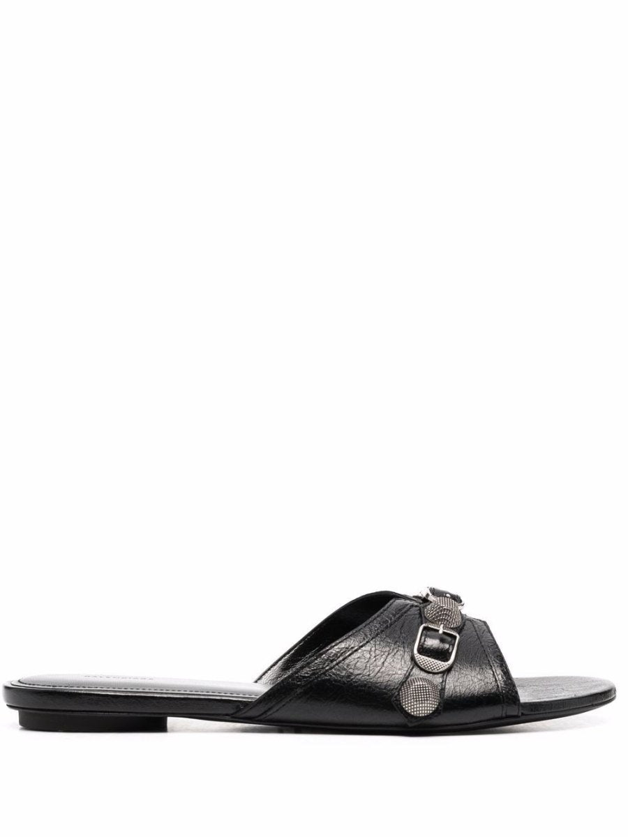 Balenciaga Cagole leather sandals - mondo moda griffe