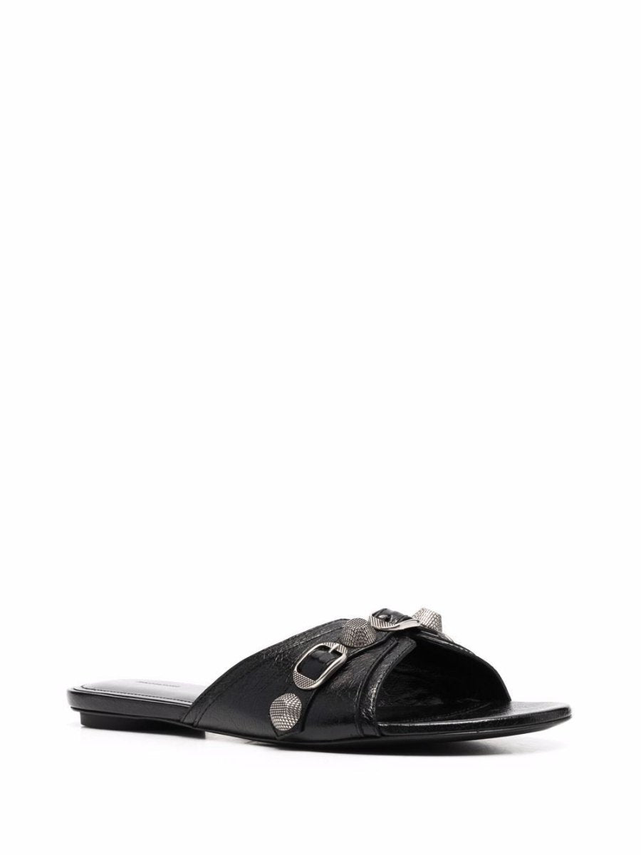 Balenciaga Cagole leather sandals - mondo moda griffe
