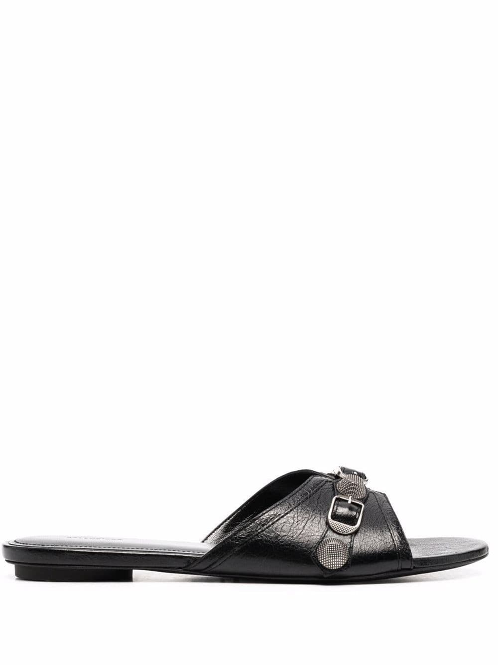 Balenciaga Cagole leather sandals - mondo moda griffe