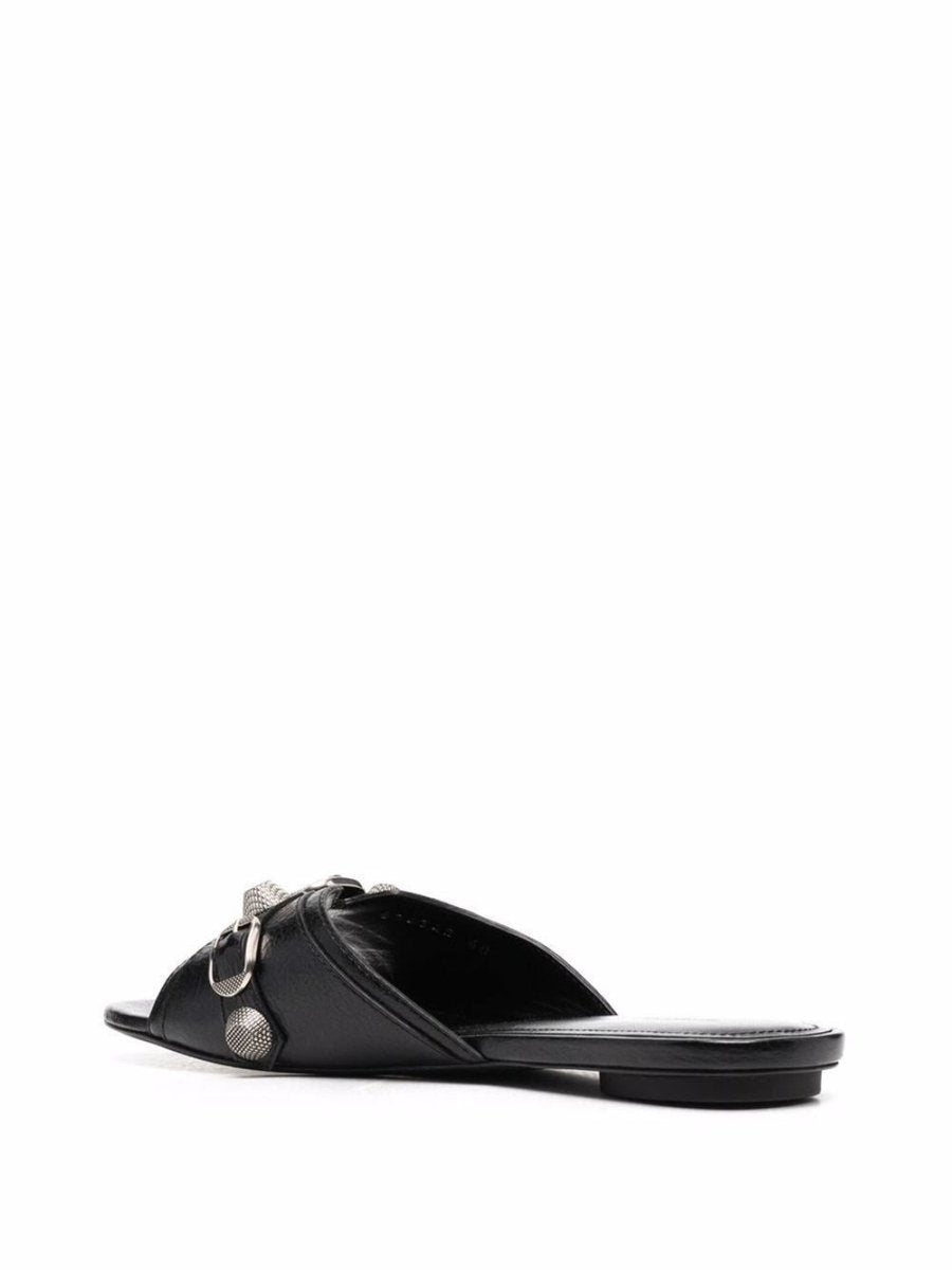 Balenciaga Cagole leather sandals - mondo moda griffe