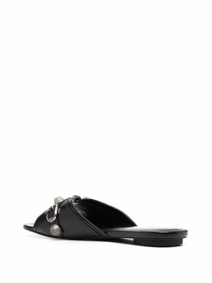 Balenciaga Cagole leather sandals - mondo moda griffe