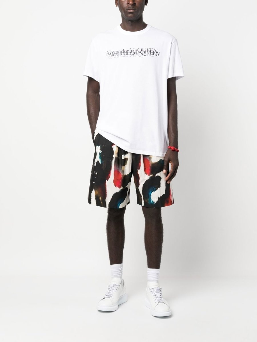 Alexander McQueen Straight Print Shorts - mondo moda griffe