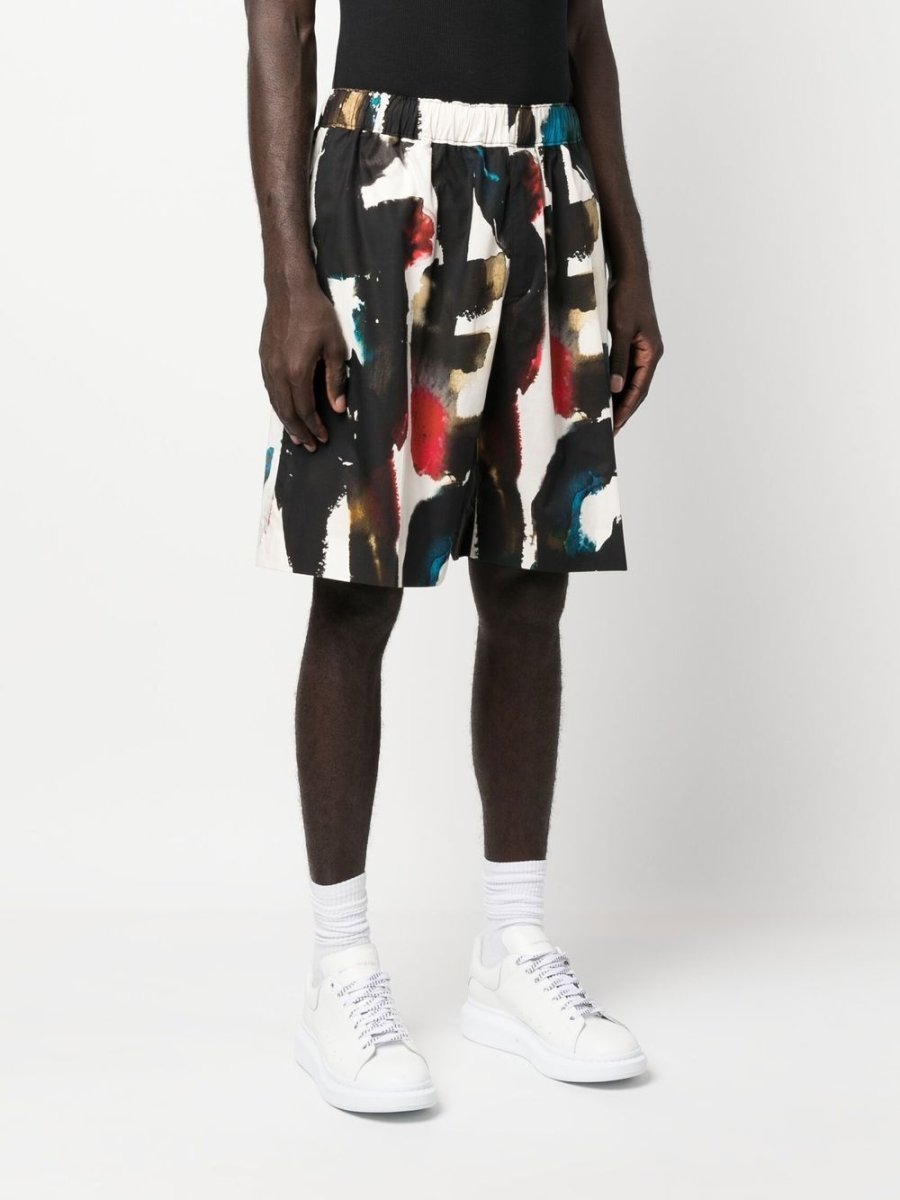 Alexander McQueen Straight Print Shorts - mondo moda griffe