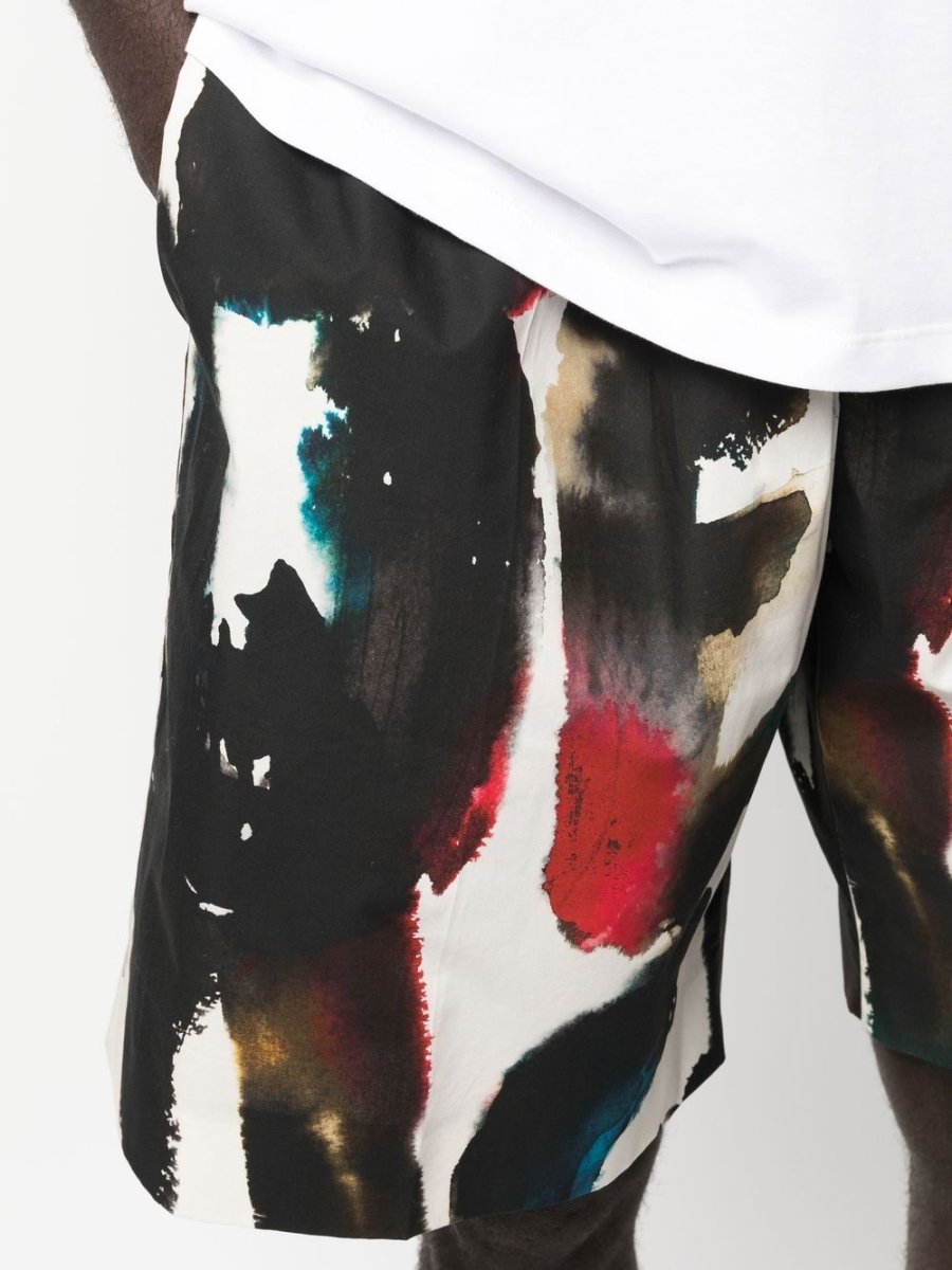 Alexander McQueen Straight Print Shorts - mondo moda griffe