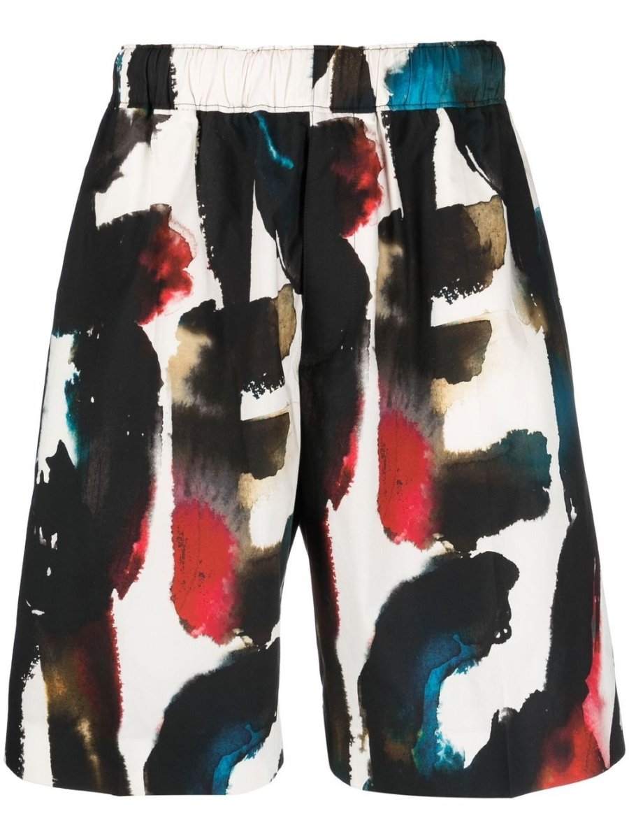 Alexander McQueen Straight Print Shorts - mondo moda griffe