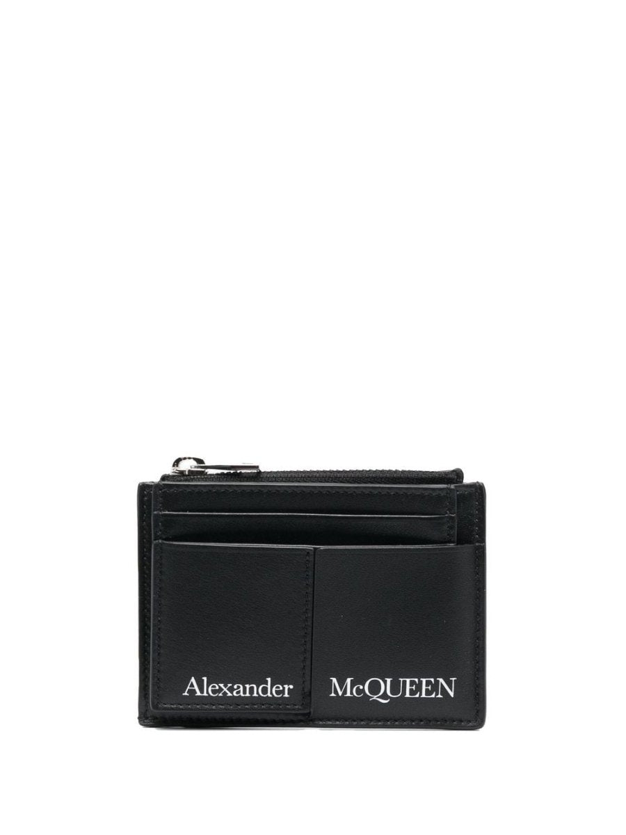 Alexander McQueen logo print cardholder - mondo moda griffe