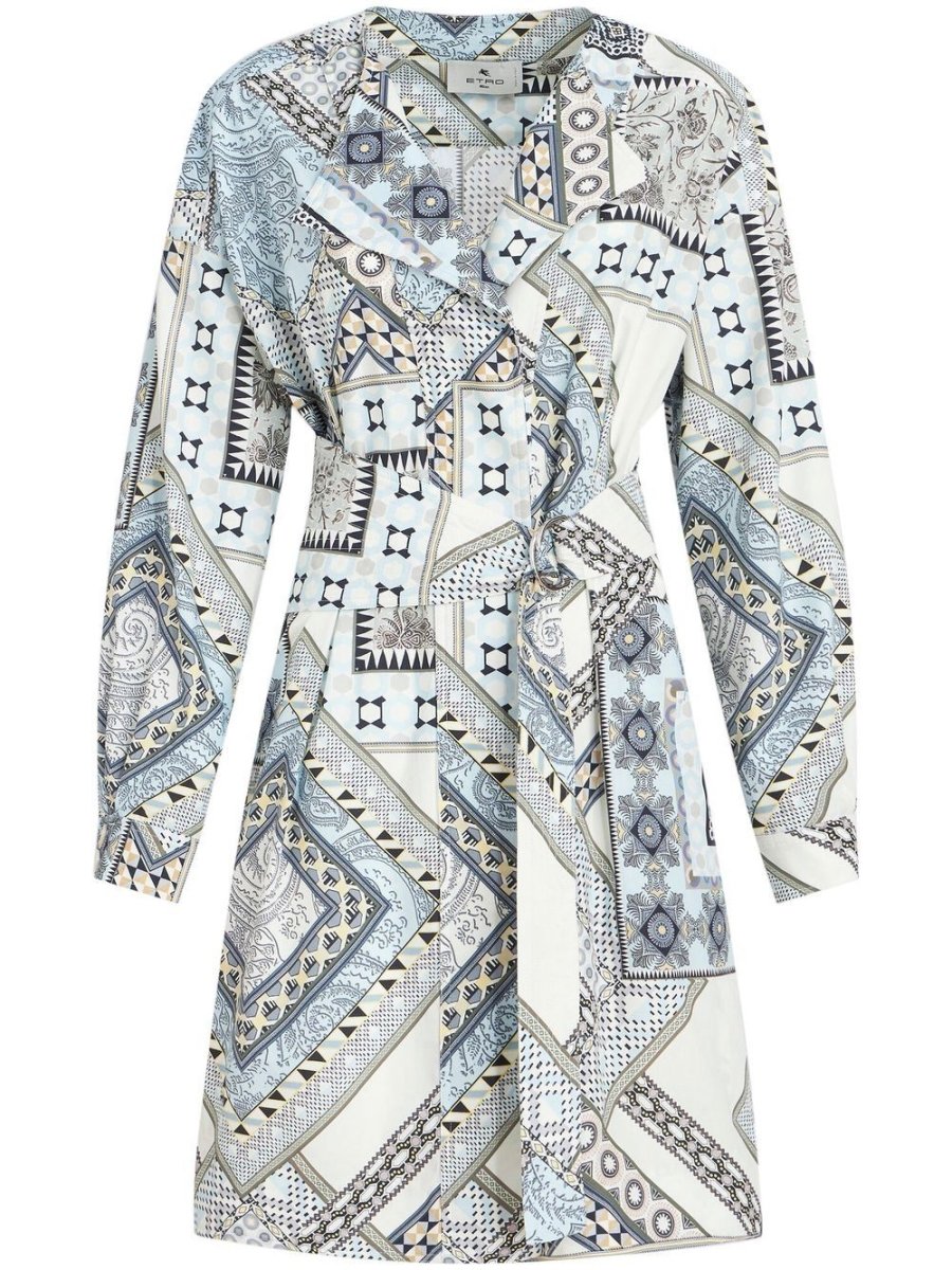 Etro Mix - print belted dress - mondo moda griffe