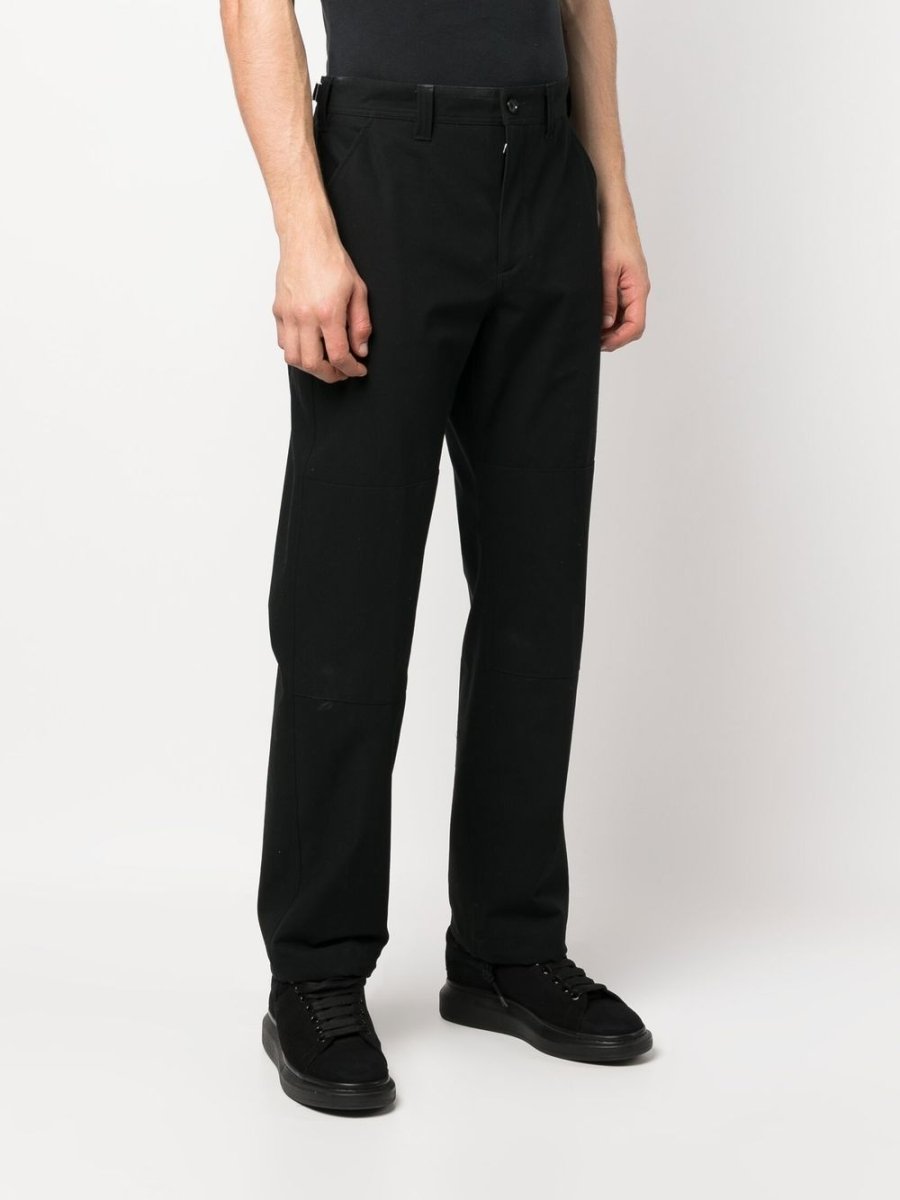 Alexander McQueen drawstring - hem Cotton Trousers - mondo moda griffe