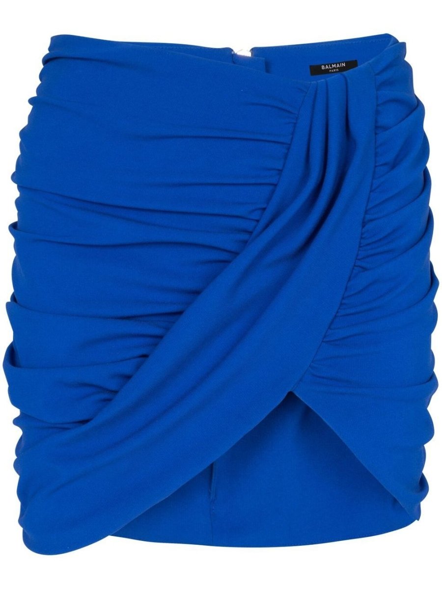 Balmain Ruched mini skirt - mondo moda griffe