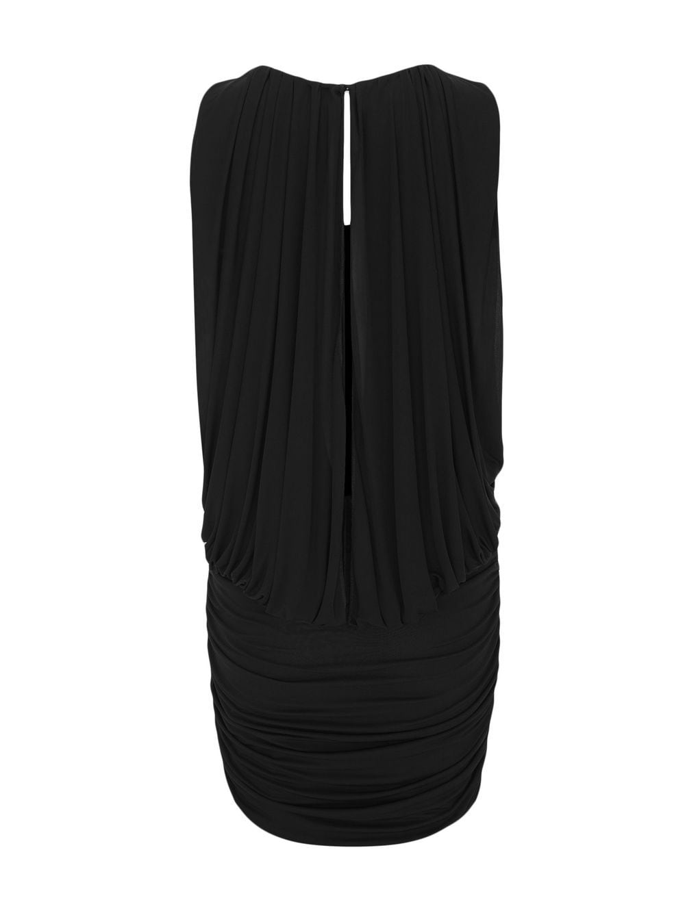 Saint Laurent Sleeveless Draped Minidress - mondo moda griffe