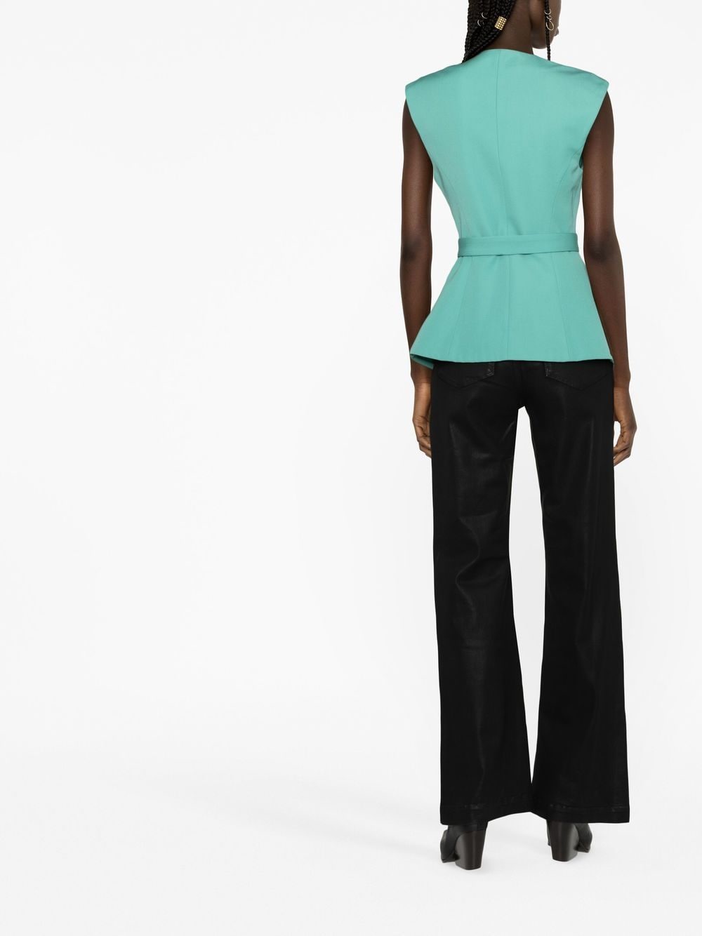 Balmain Sleeveless belted jacket - mondo moda griffe