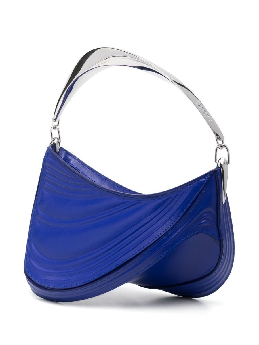 Mugler small Spiral Curve 01 embossed tote bag - mondo moda griffe