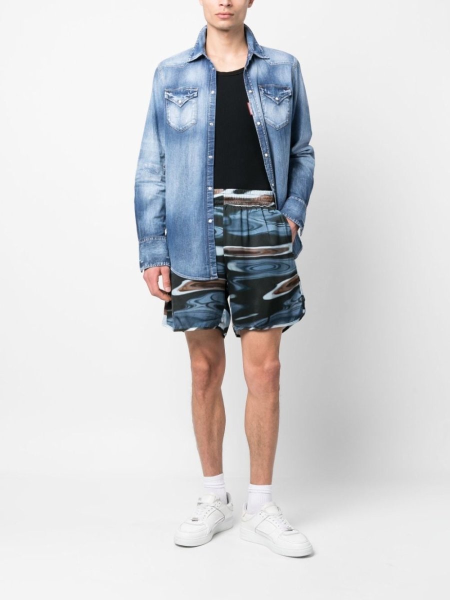 BLUE SKY INN Shorts Clear Blue - mondo moda griffe