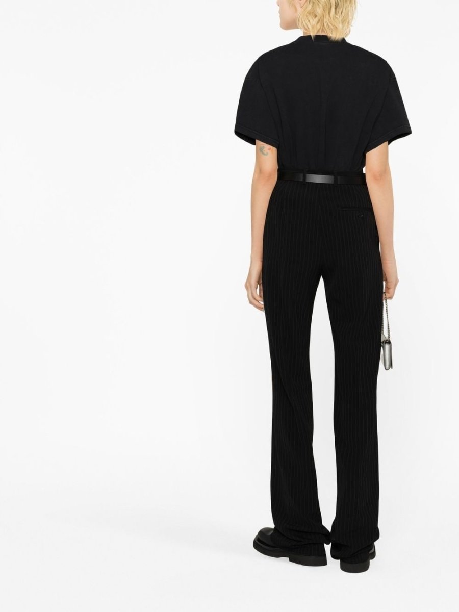 Balenciaga pinstripe straight - leg trousers - mondo moda griffe
