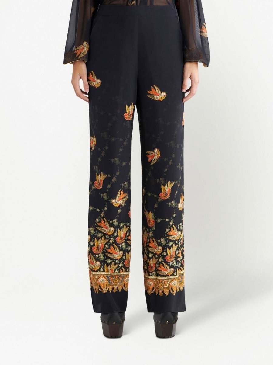Etro Straight trousers with paisley print - mondo moda griffe