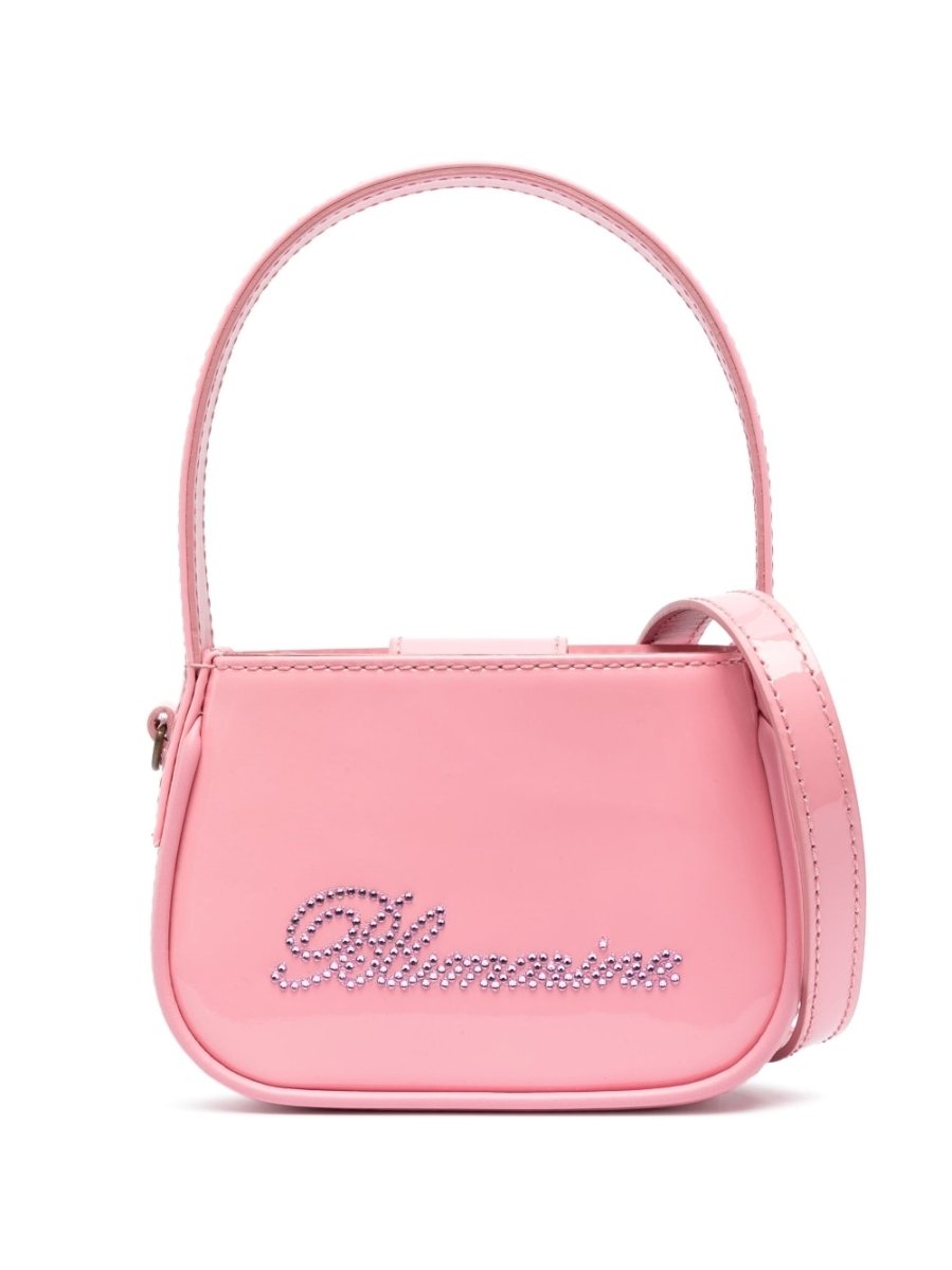 Blumarine crystal - embellished logo tote bag - mondo moda griffe