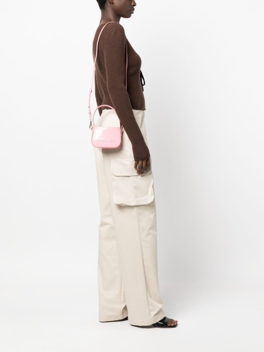 Blumarine crystal - embellished logo tote bag - mondo moda griffe