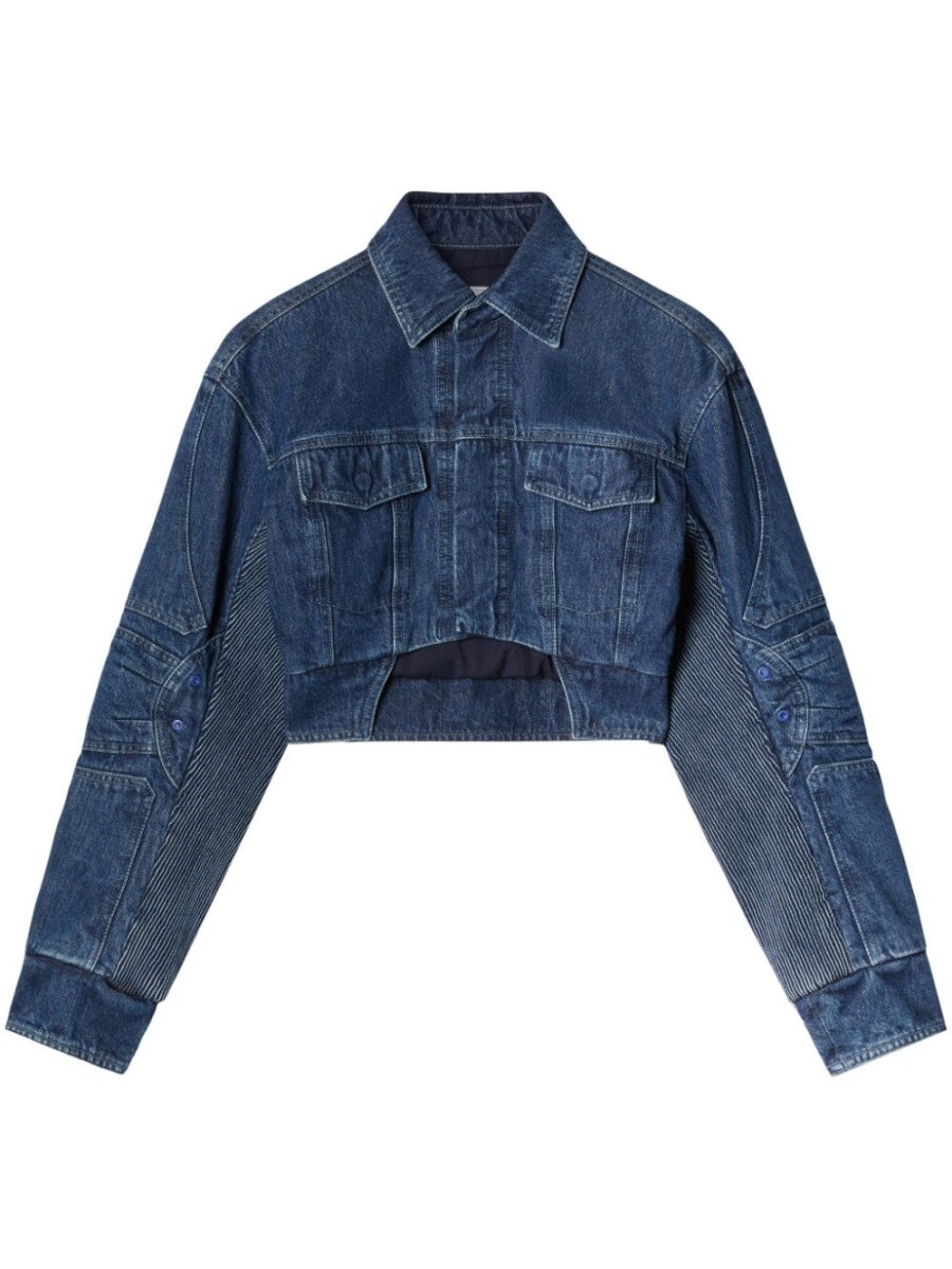 Off White Cropped denim jacket - mondo moda griffe