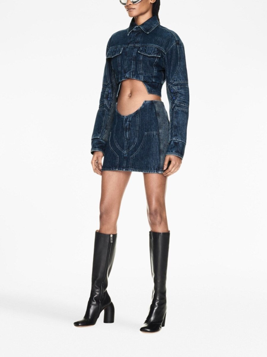 Off White Cropped denim jacket - mondo moda griffe