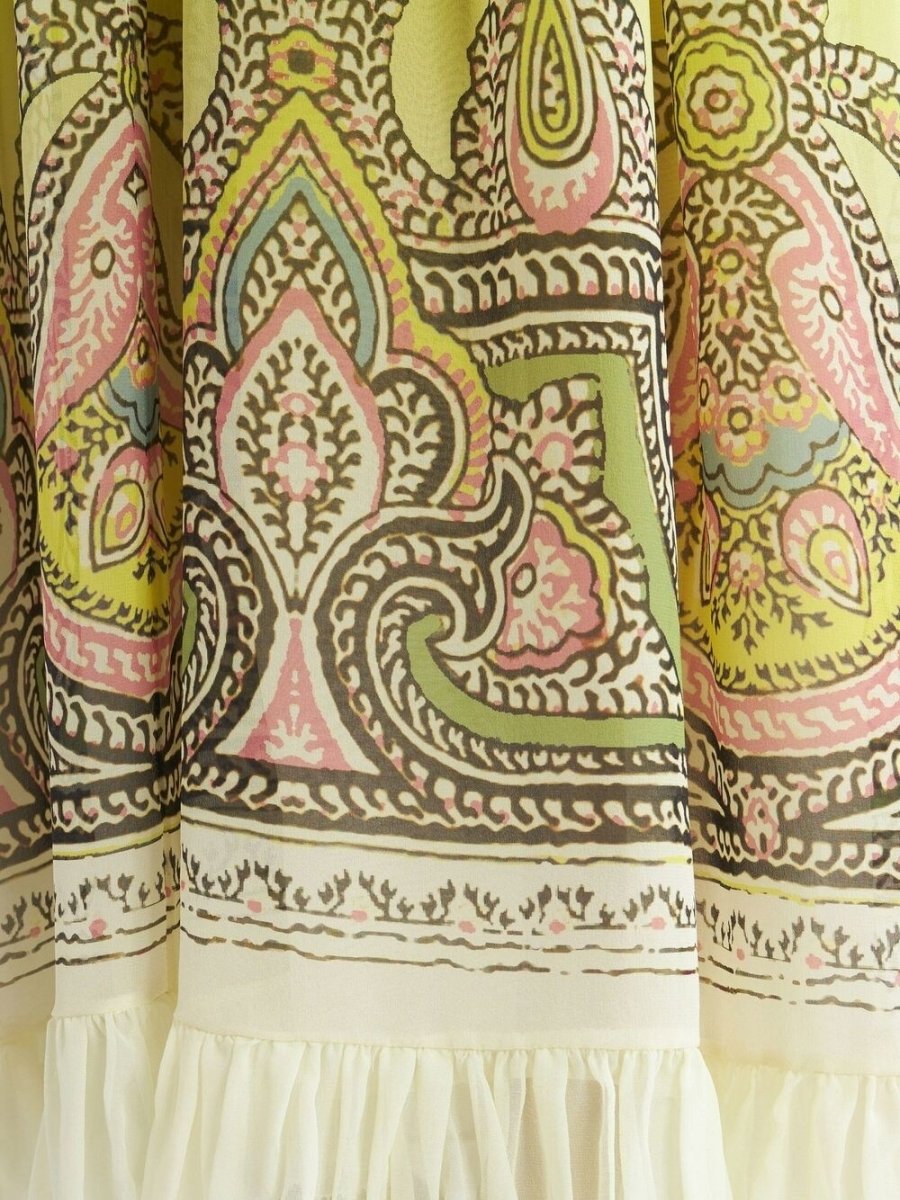 Etro Silk dress with paisley print and gradient effect - mondo moda griffe