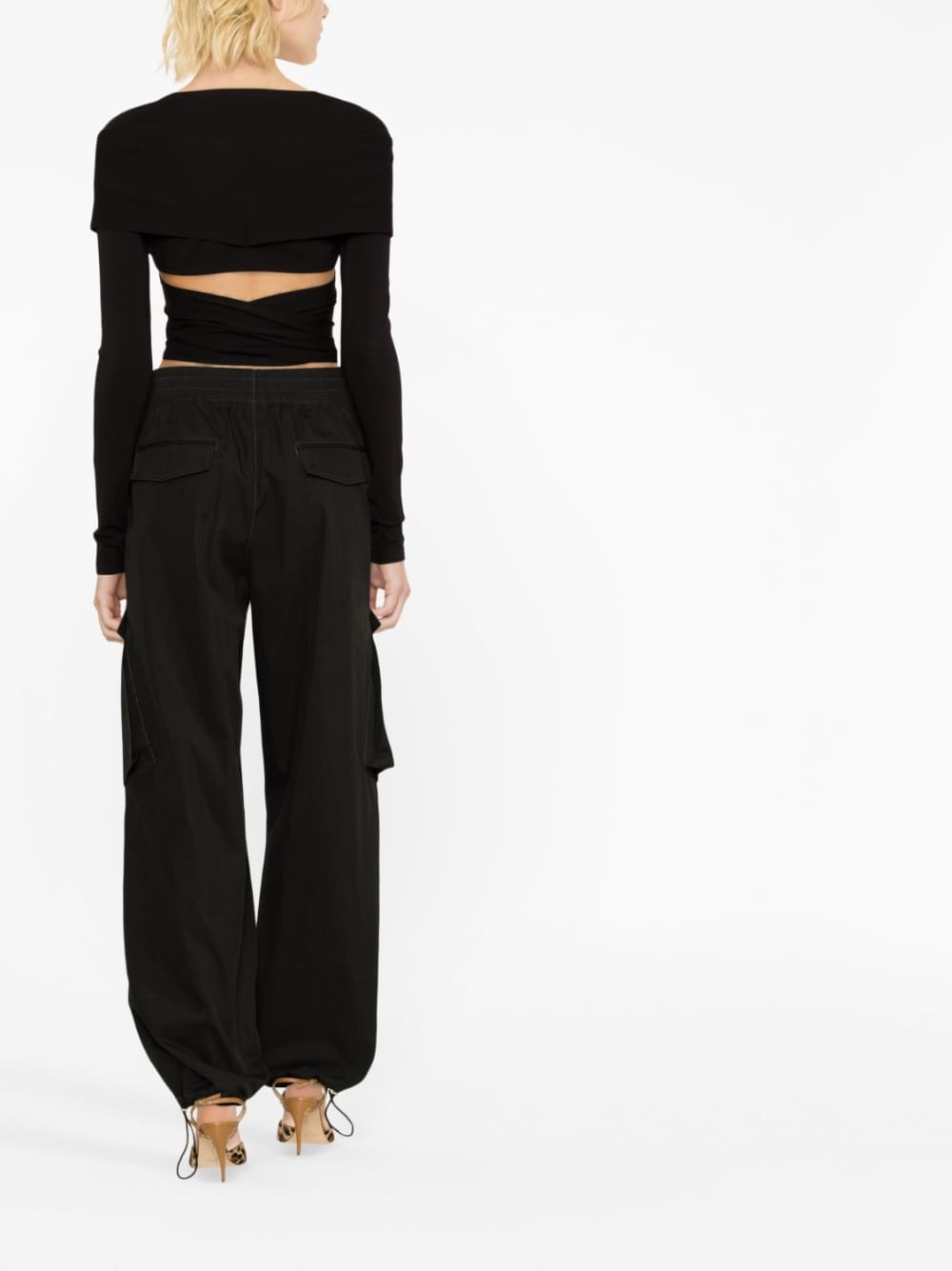 Dolce & Gabbana cut - out Wrap Top - mondo moda griffe