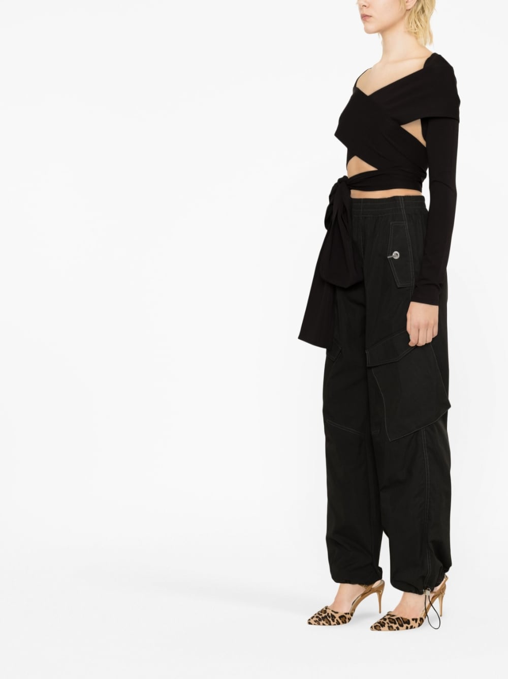 Dolce & Gabbana cut - out Wrap Top - mondo moda griffe