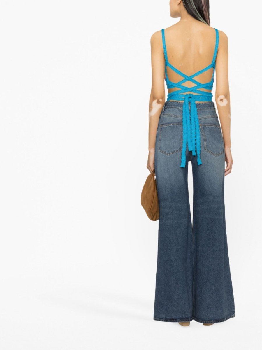 Alanui Top Blue - mondo moda griffe