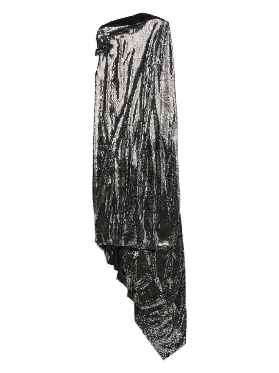 Balenciaga Metallic Effect Midi Dress - mondo moda griffe