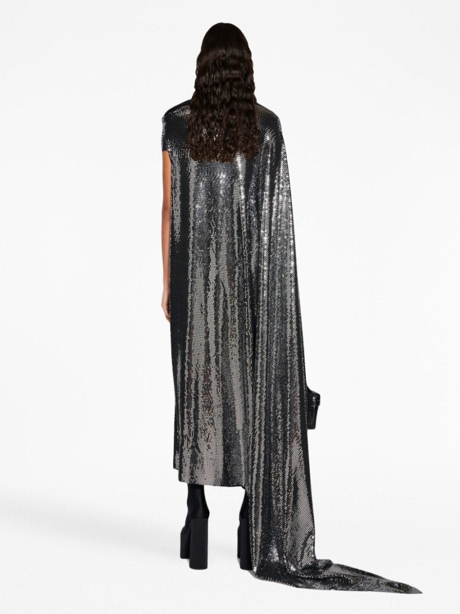 Balenciaga Metallic Effect Midi Dress - mondo moda griffe