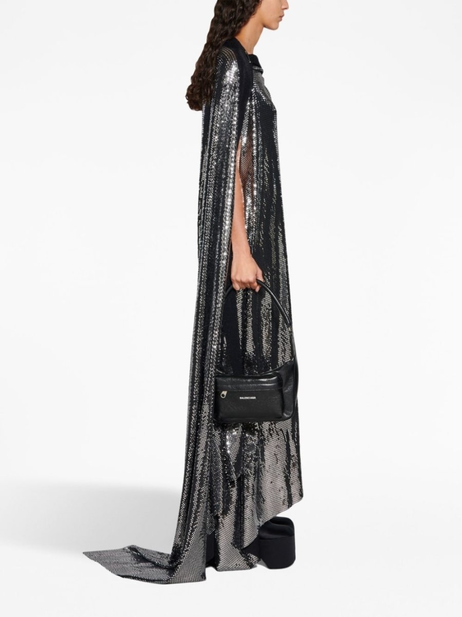 Balenciaga Metallic Effect Midi Dress - mondo moda griffe
