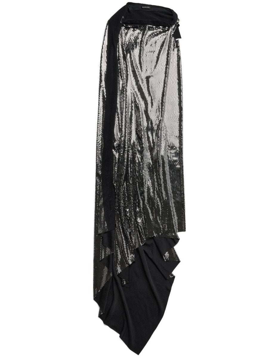Balenciaga Metallic Effect Midi Dress - mondo moda griffe