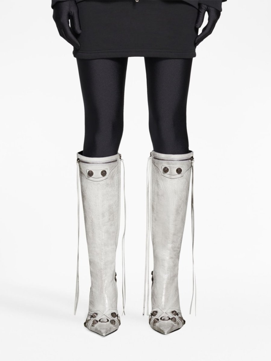 Balenciaga cagole leather boots - mondo moda griffe