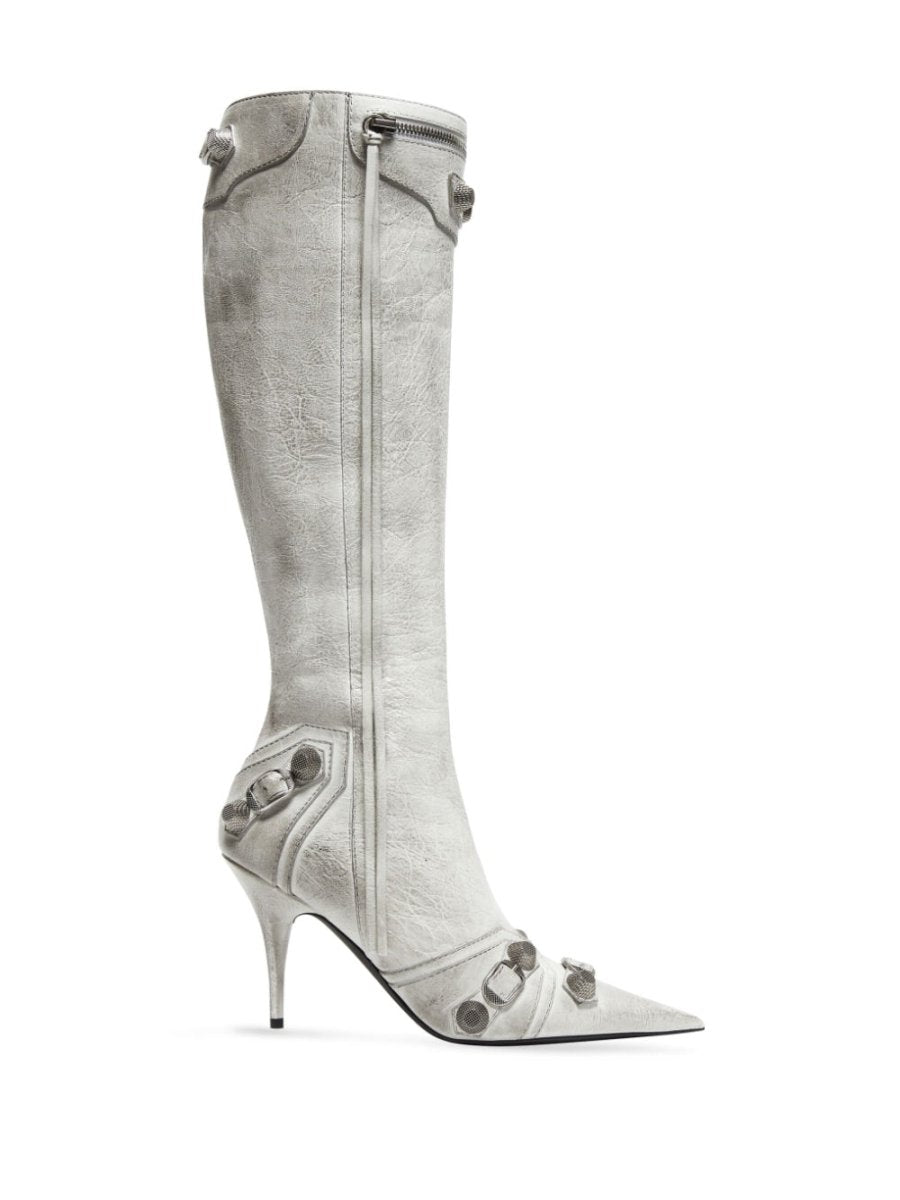 Balenciaga cagole leather boots - mondo moda griffe