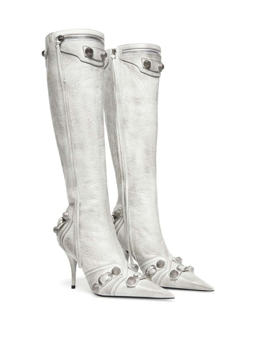 Balenciaga cagole leather boots - mondo moda griffe