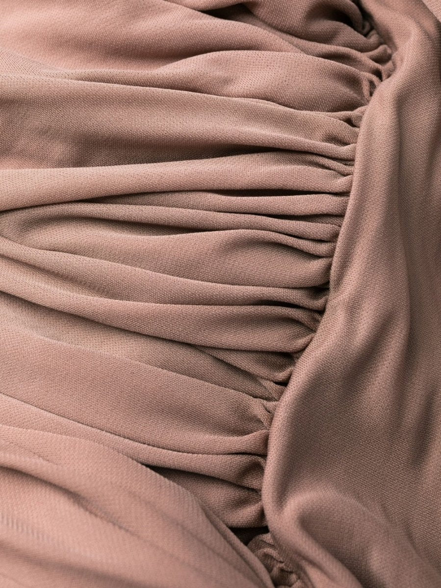 Saint Laurent Sleeveless Draped Minidress - mondo moda griffe