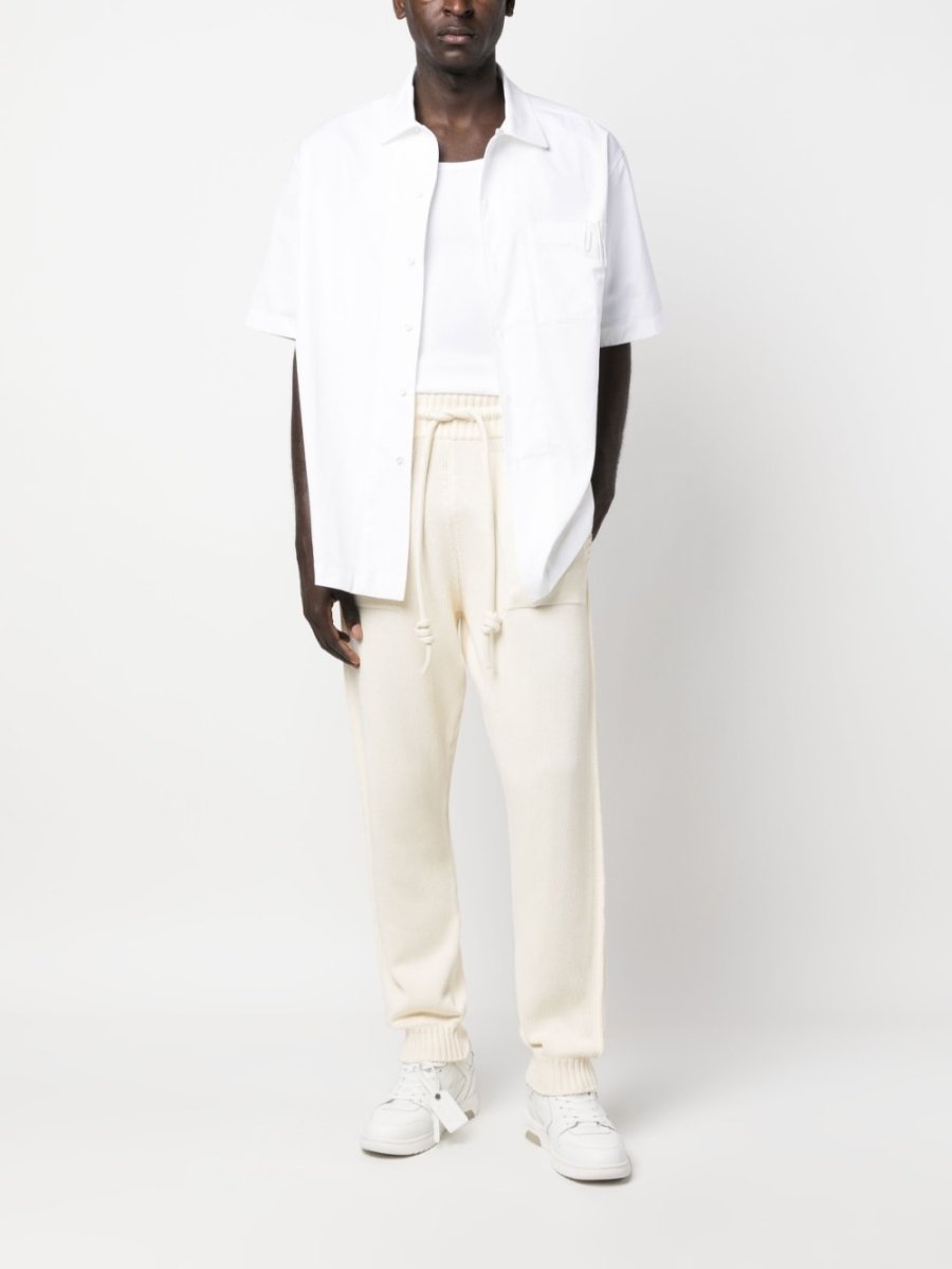 Off White Diag - stripe knitted track pants - mondo moda griffe
