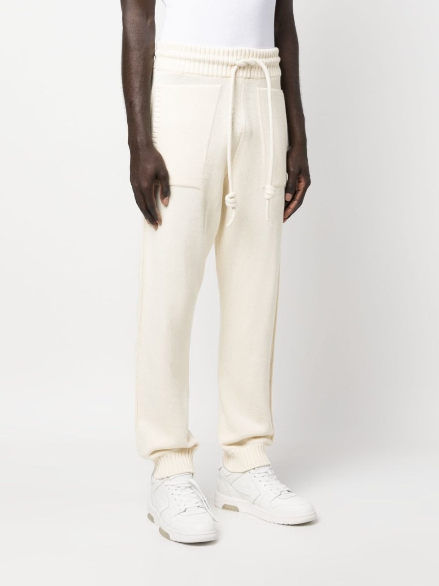 Off White Diag - stripe knitted track pants - mondo moda griffe