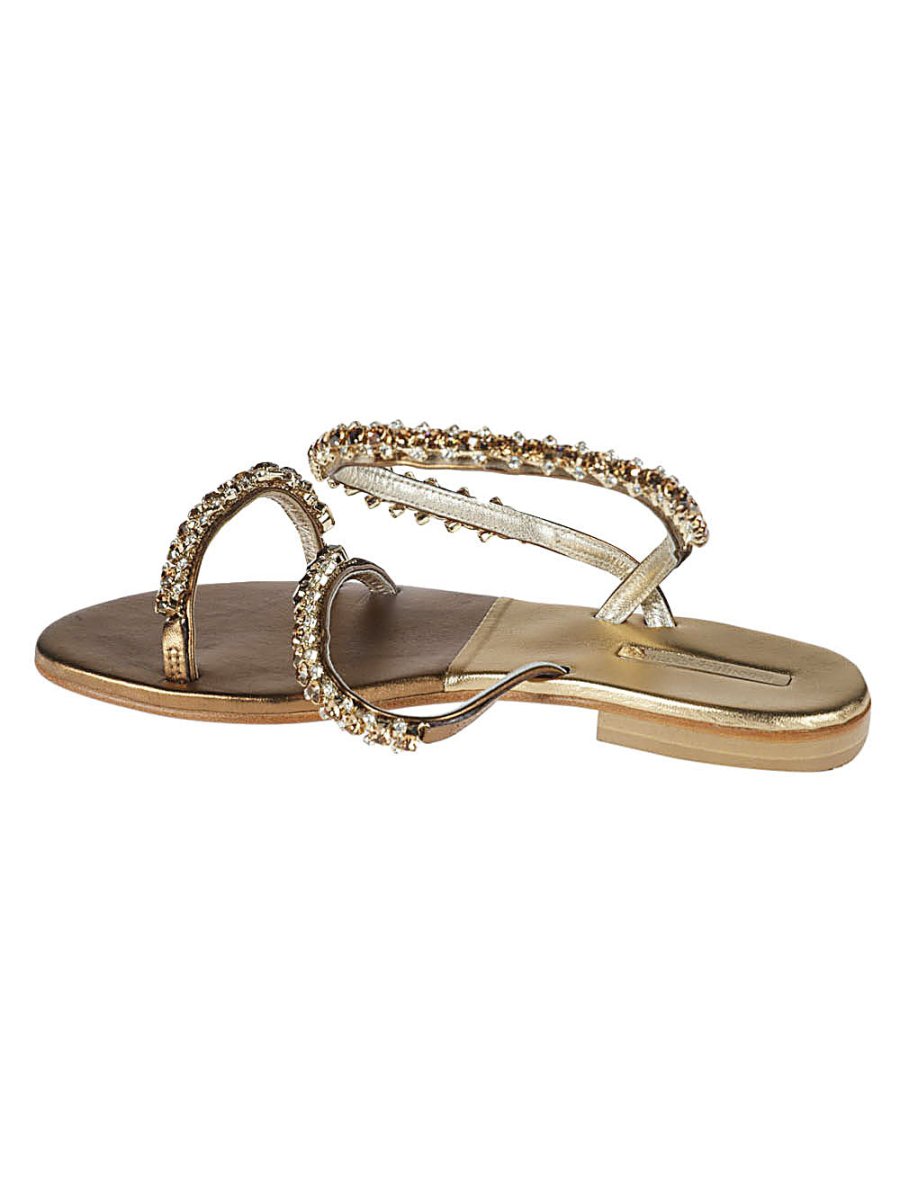 Emanuela Caruso Sandals Golden - mondo moda griffe