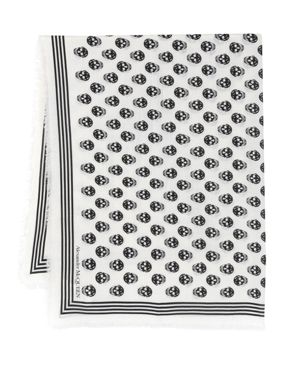 Alexander McQueen Skull wool scarf - mondo moda griffe