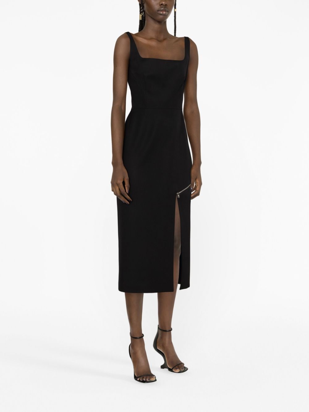 Alexander McQueen zip - embellished Midi Dress - mondo moda griffe