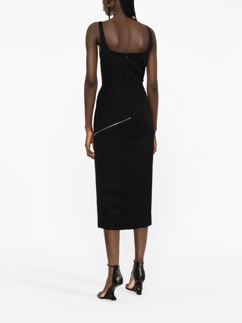 Alexander McQueen zip - embellished Midi Dress - mondo moda griffe