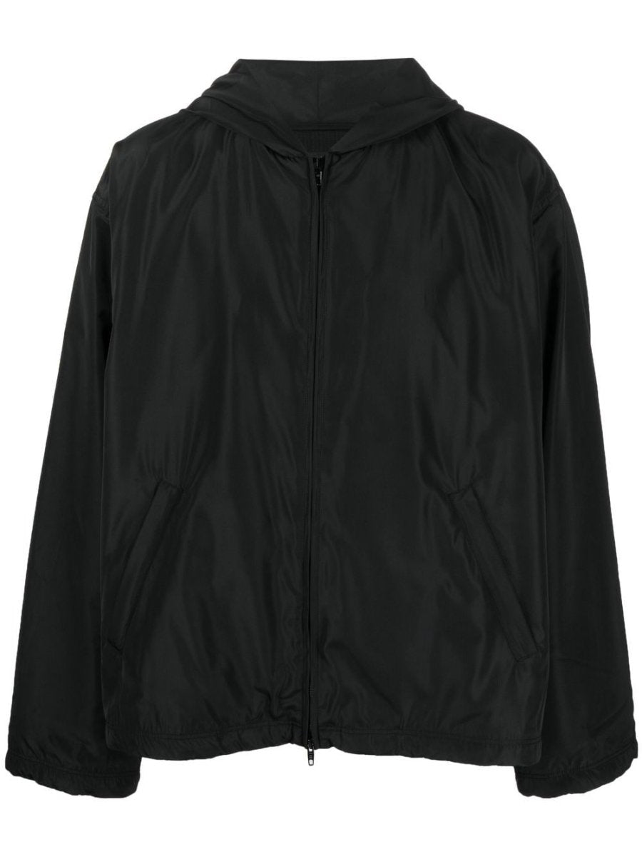 Balenciaga logo - print Hooded Windbreaker - mondo moda griffe