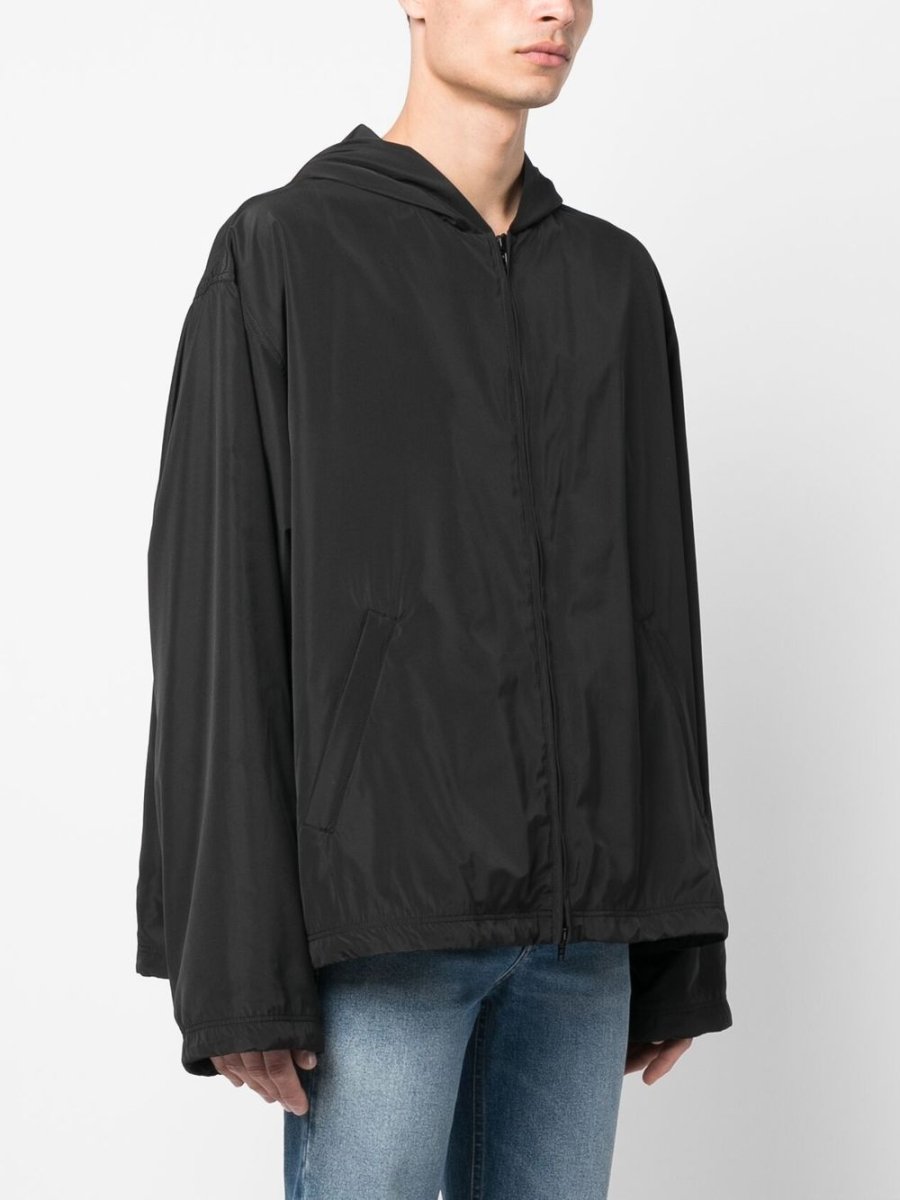 Balenciaga logo - print Hooded Windbreaker - mondo moda griffe