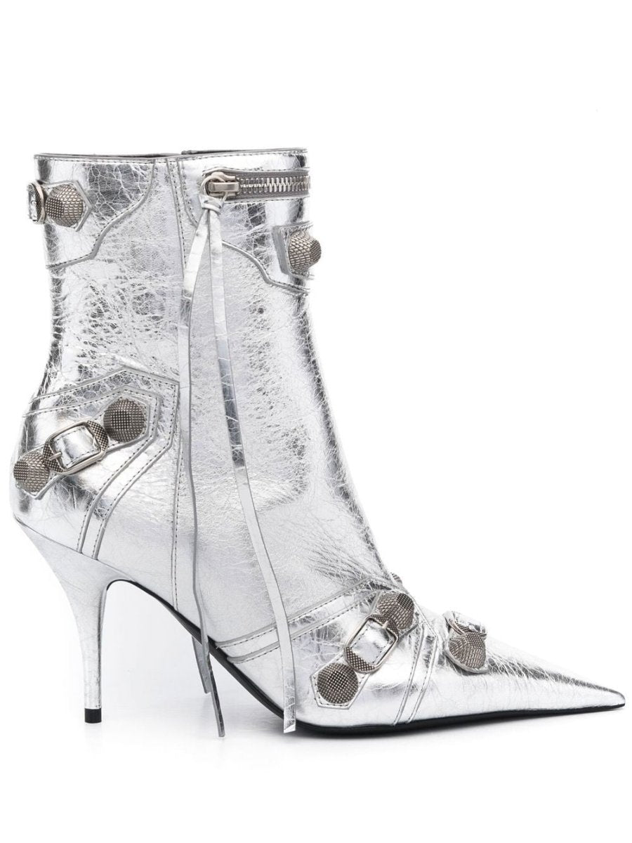 Balenciaga Cagole leather ankle boots - mondo moda griffe