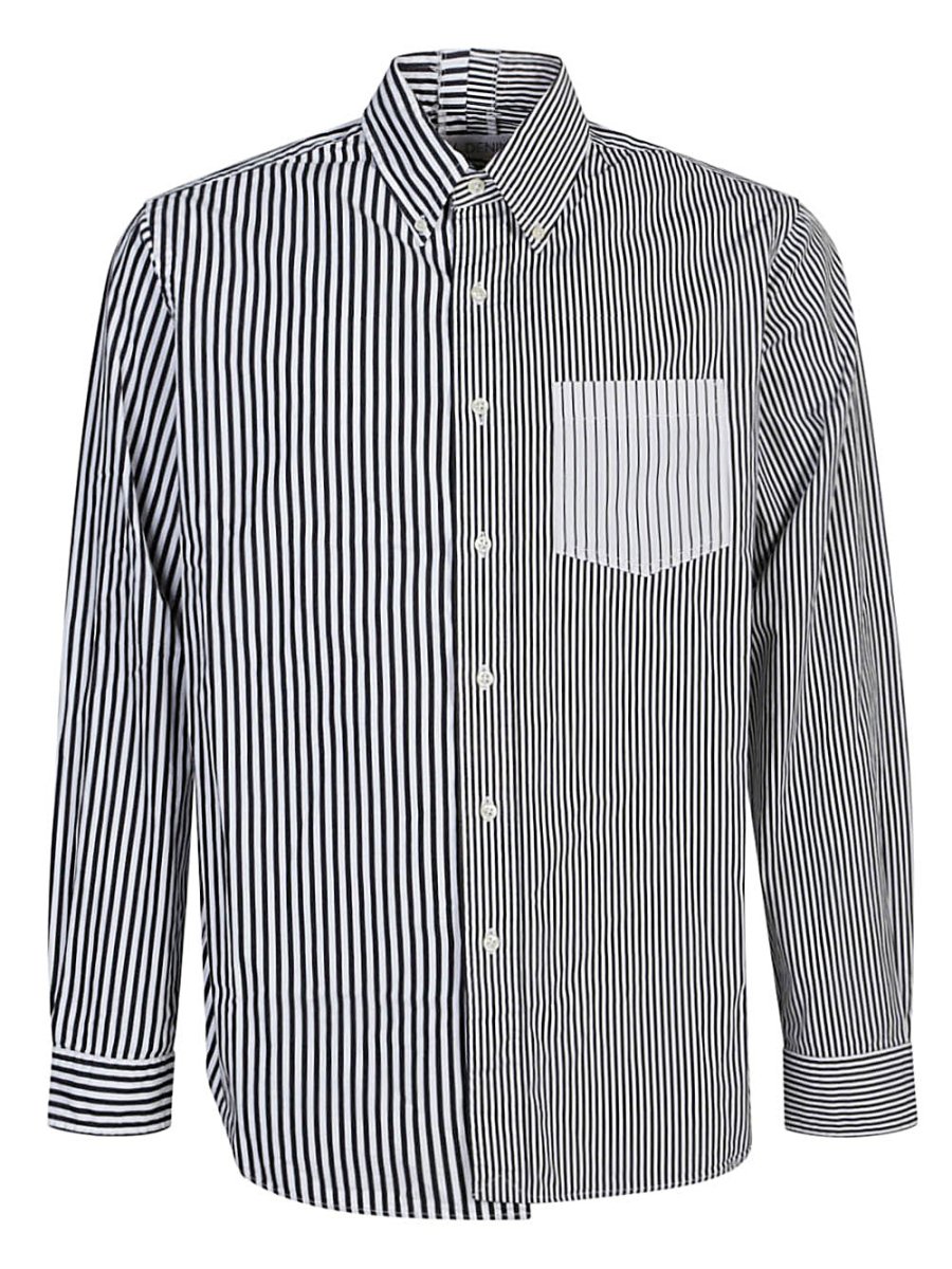 E.L.V. DENIM Shirts Black - mondo moda griffe