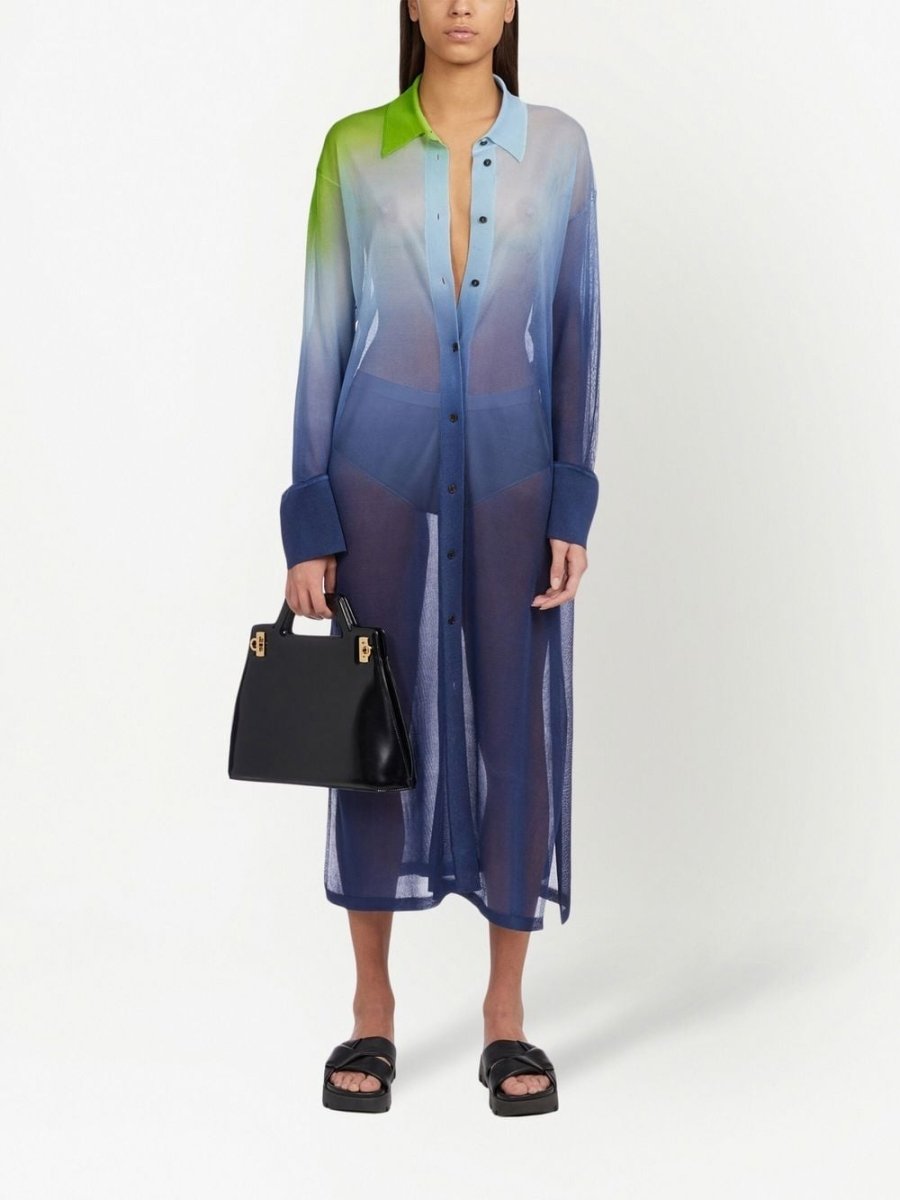 Ferragamo top - handle Leather Tote Bag - mondo moda griffe