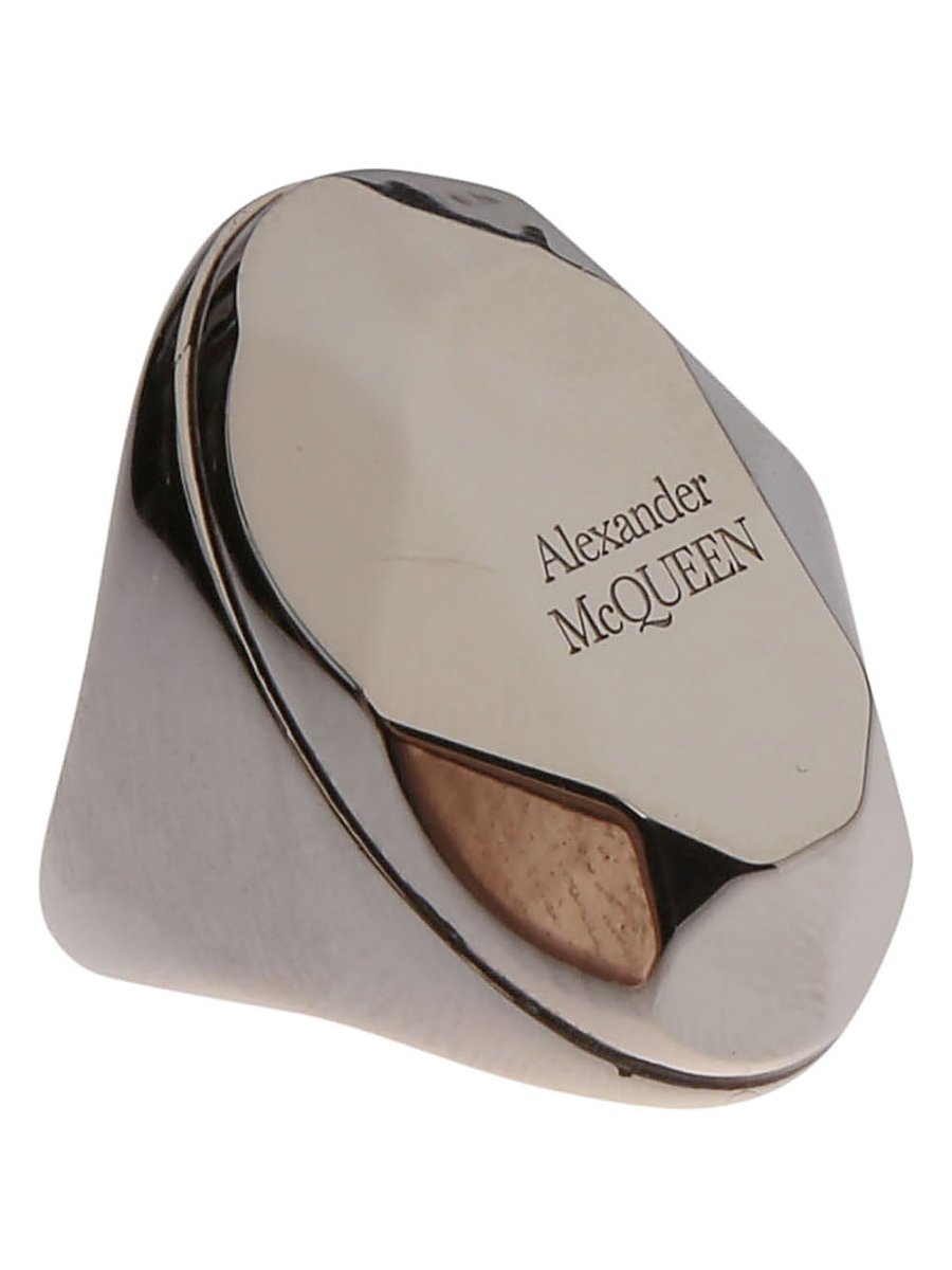 Alexander McQueen The Faceted Stone Ring - mondo moda griffe