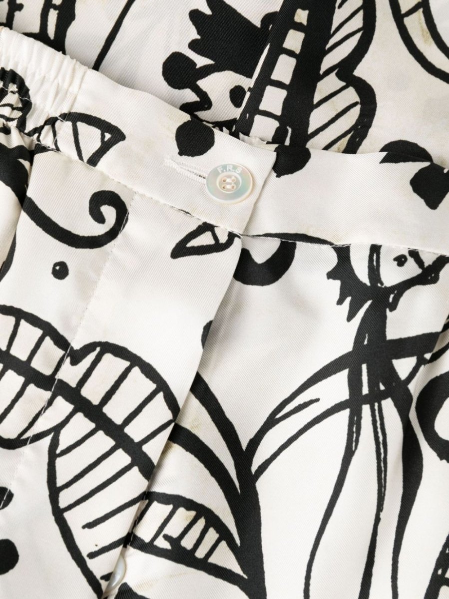 F.R.S . Trousers White - mondo moda griffe