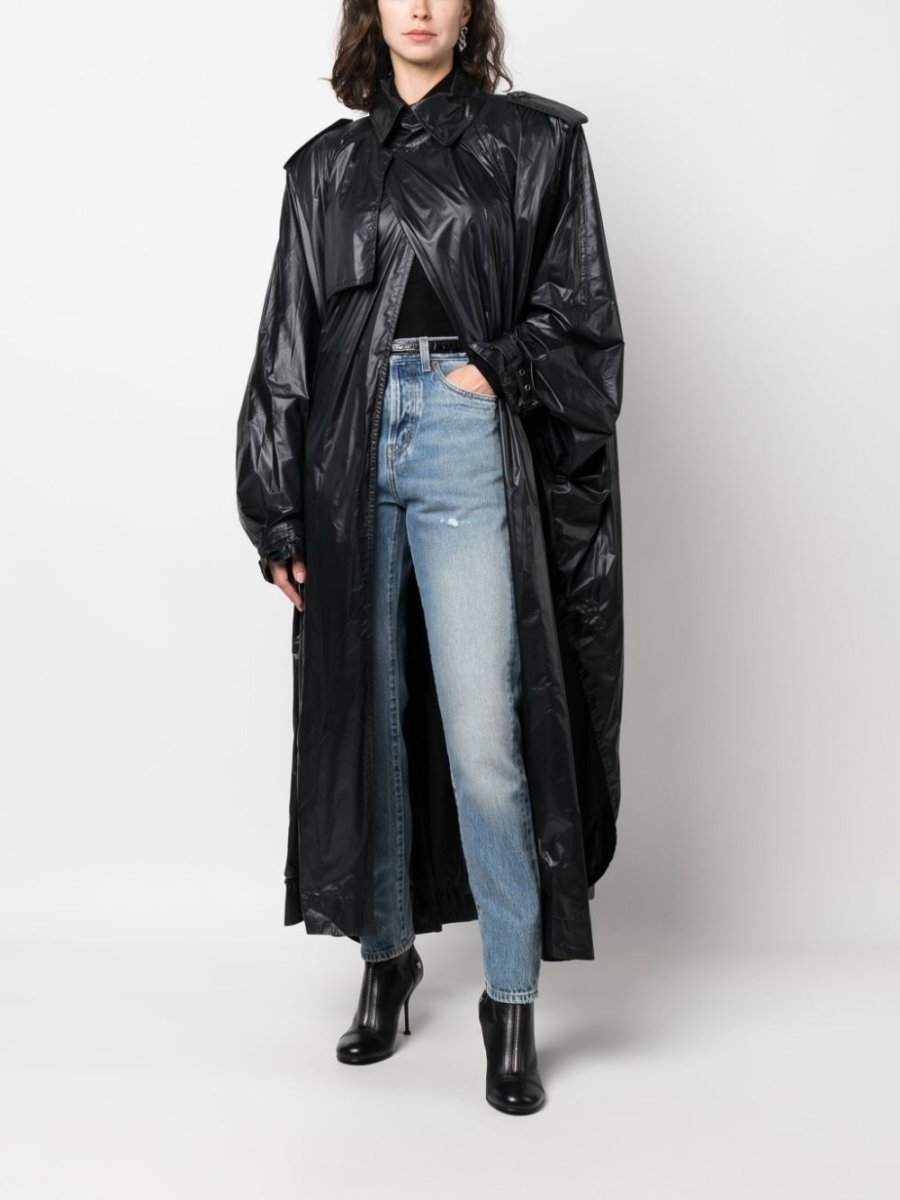 Saint Laurent shoulder - pad Oversized Trench Coat - mondo moda griffe