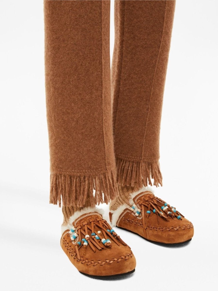 Alanui Trousers Camel - mondo moda griffe